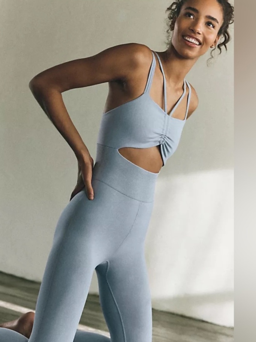 Free People Good Karma cut out onesie